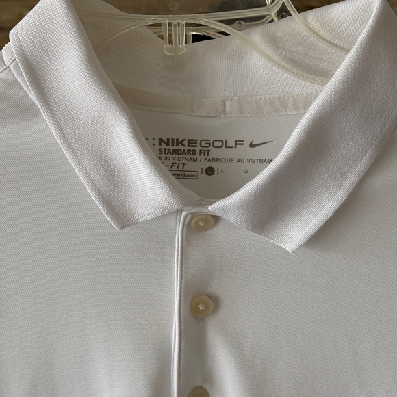 Nike White Polo Shirt Classic Design - Picture 2 of 9